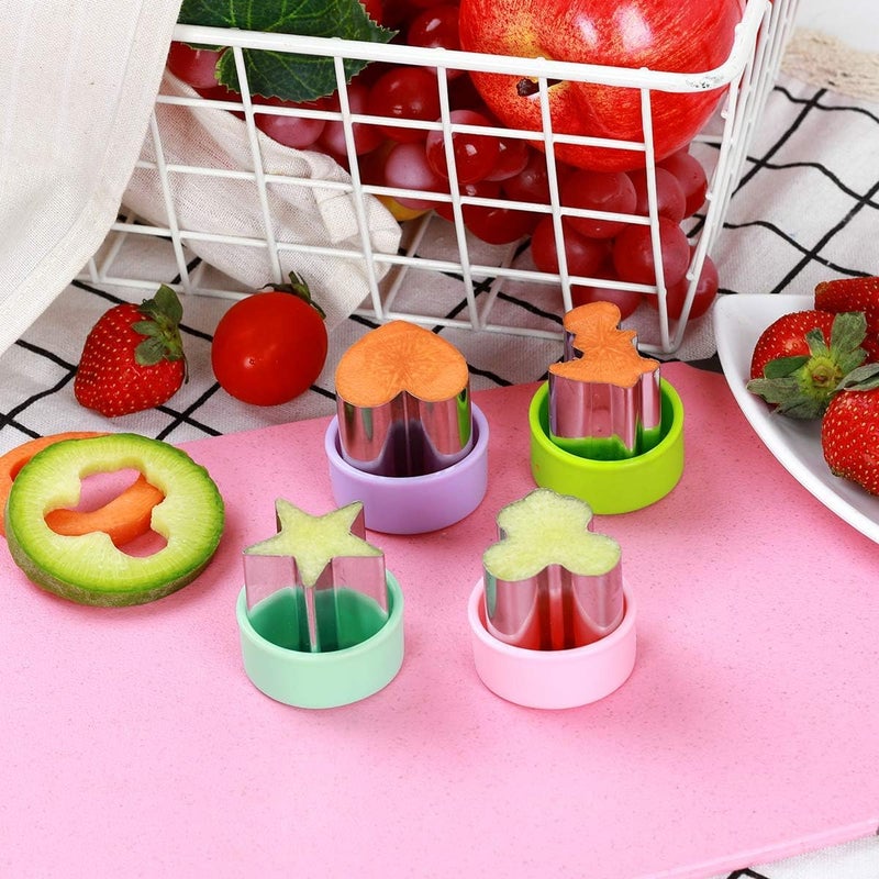 magigift Vegetable Cutter Shapes Set (8 Pack) â€“ 1.5" Stainless Steel Mini Cookie & Fruit Cutters for Kids, Bento Lunch, Sandwich, Fondant, Cheese, Baking & Food Prep - Image 5
